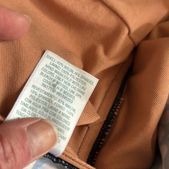 Hardly Worn! Kona Sol Cheetah Print Tankini Bathing Suit Swim Top Size Medium - Picture 8 of 10